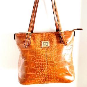 Anne Kline leather shoulder bag